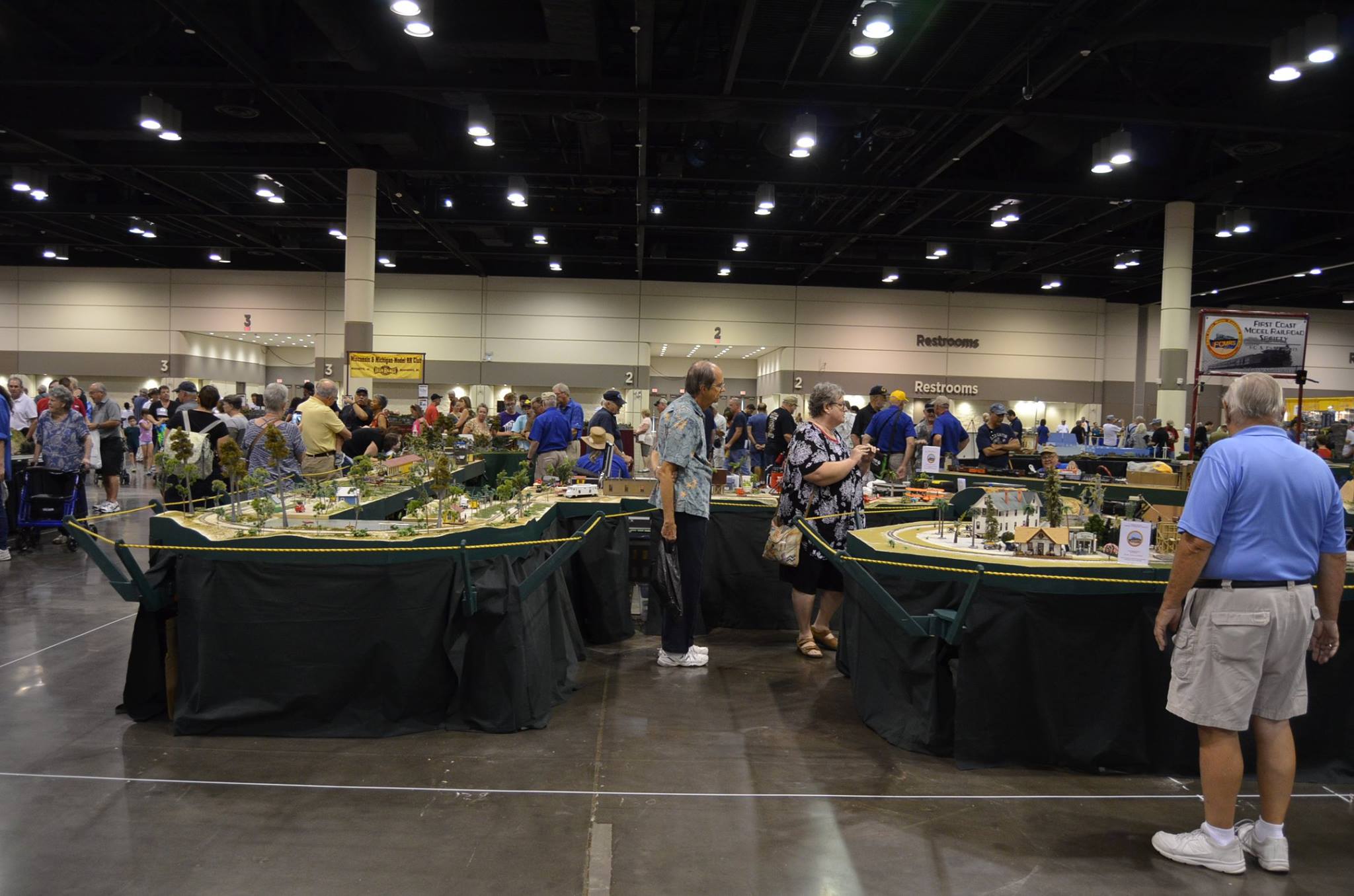 Part of the layout for the 2017 National Train Show.